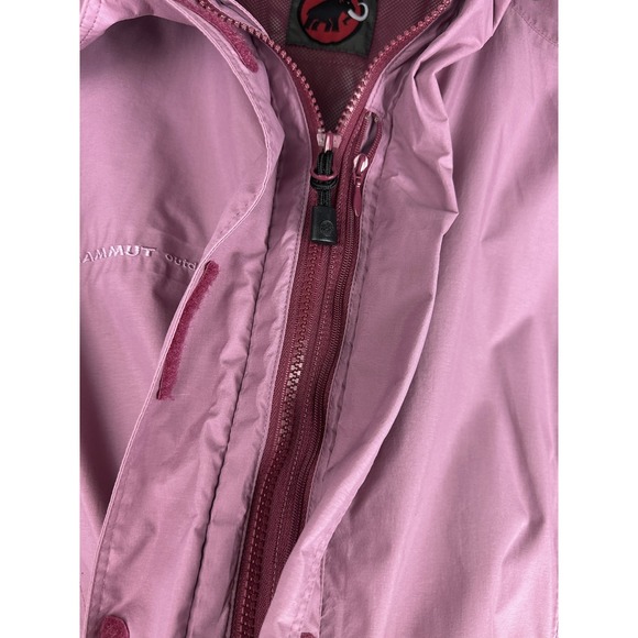 Mammut Outdoor Women's Jacket Medium Dusty Pink Hooded Lightweight Coat Shell - Picture 4 of 14